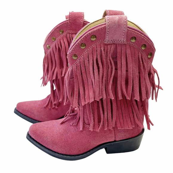 Shyanne Other - Shyanne Pink Fringe Leather Western Cowboy Boots